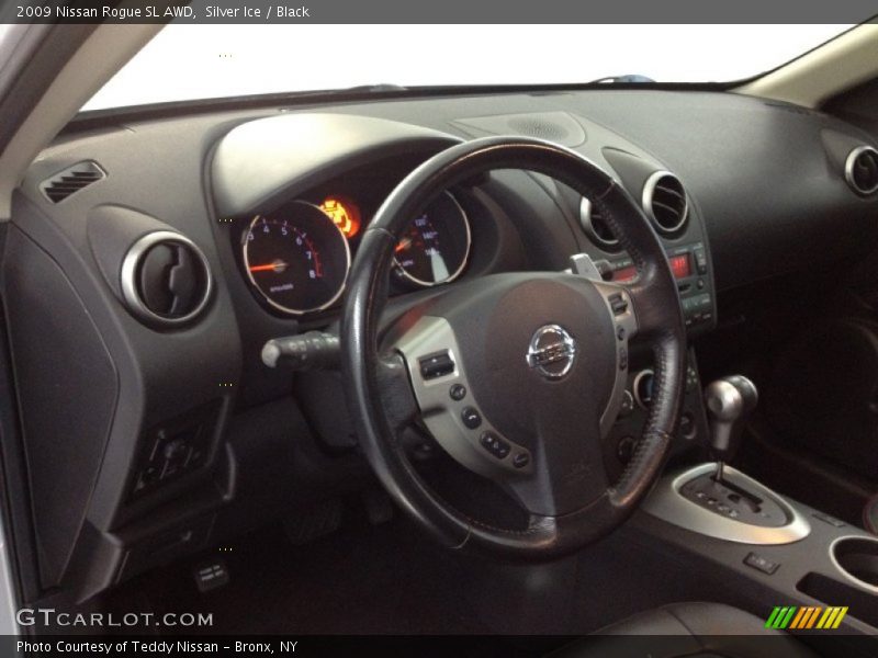 Silver Ice / Black 2009 Nissan Rogue SL AWD