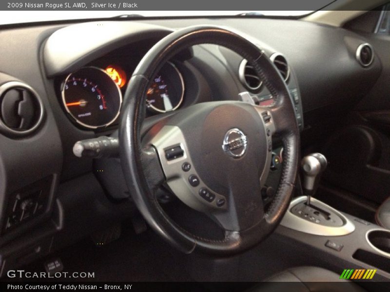 Silver Ice / Black 2009 Nissan Rogue SL AWD