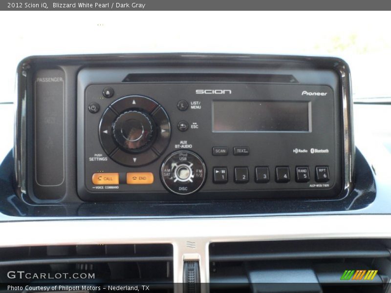 Blizzard White Pearl / Dark Gray 2012 Scion iQ