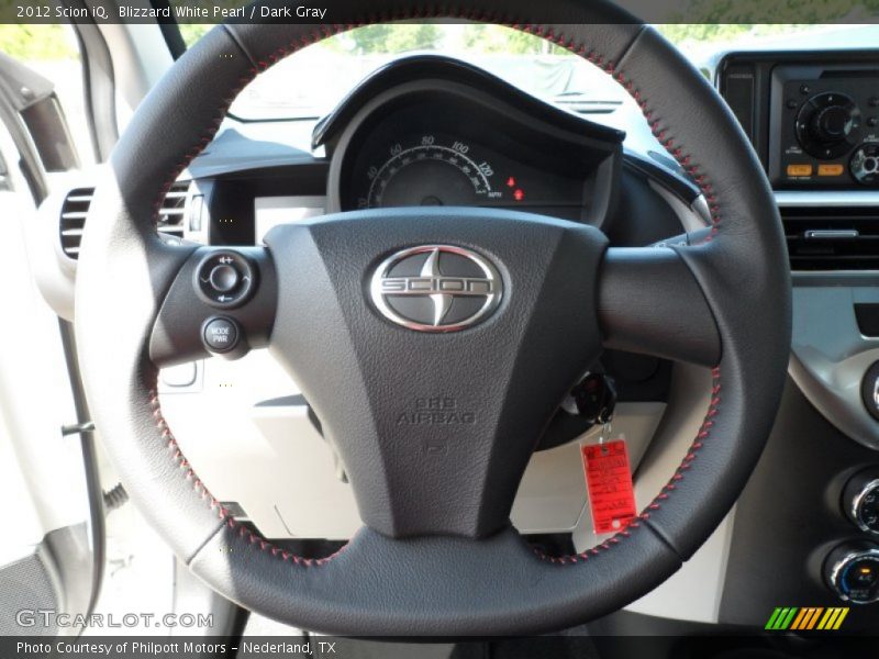 Blizzard White Pearl / Dark Gray 2012 Scion iQ