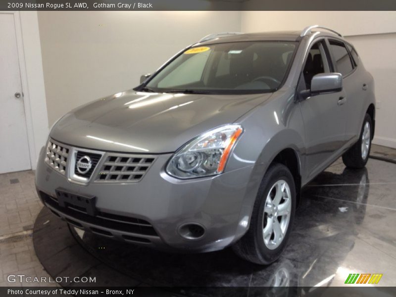 Gotham Gray / Black 2009 Nissan Rogue SL AWD