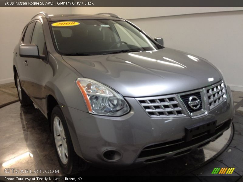 Gotham Gray / Black 2009 Nissan Rogue SL AWD