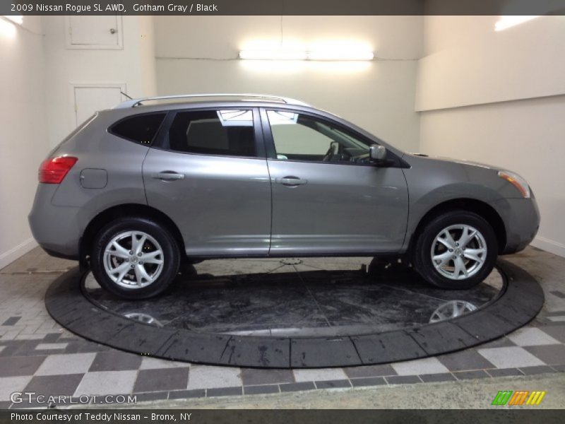 Gotham Gray / Black 2009 Nissan Rogue SL AWD