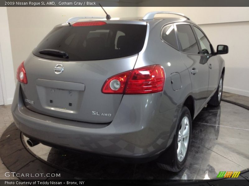 Gotham Gray / Black 2009 Nissan Rogue SL AWD