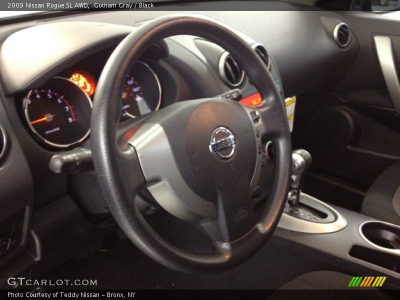 Gotham Gray / Black 2009 Nissan Rogue SL AWD