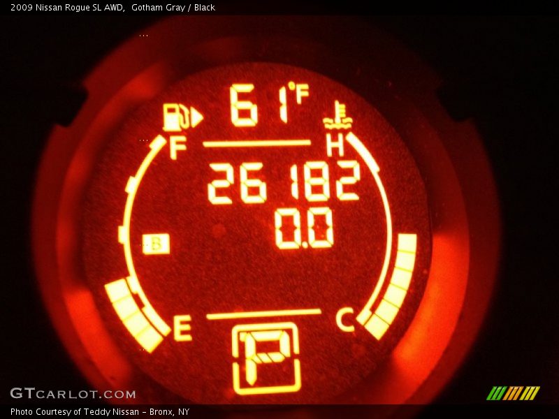 Gotham Gray / Black 2009 Nissan Rogue SL AWD