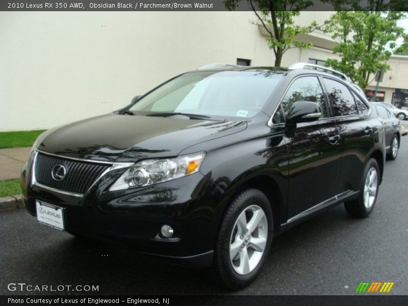 Obsidian Black / Parchment/Brown Walnut 2010 Lexus RX 350 AWD