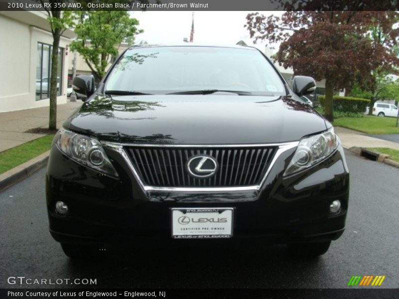 Obsidian Black / Parchment/Brown Walnut 2010 Lexus RX 350 AWD