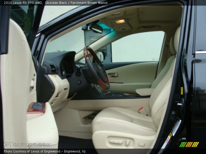 Obsidian Black / Parchment/Brown Walnut 2010 Lexus RX 350 AWD