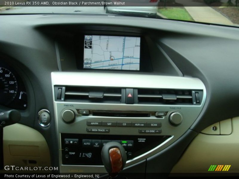 Obsidian Black / Parchment/Brown Walnut 2010 Lexus RX 350 AWD
