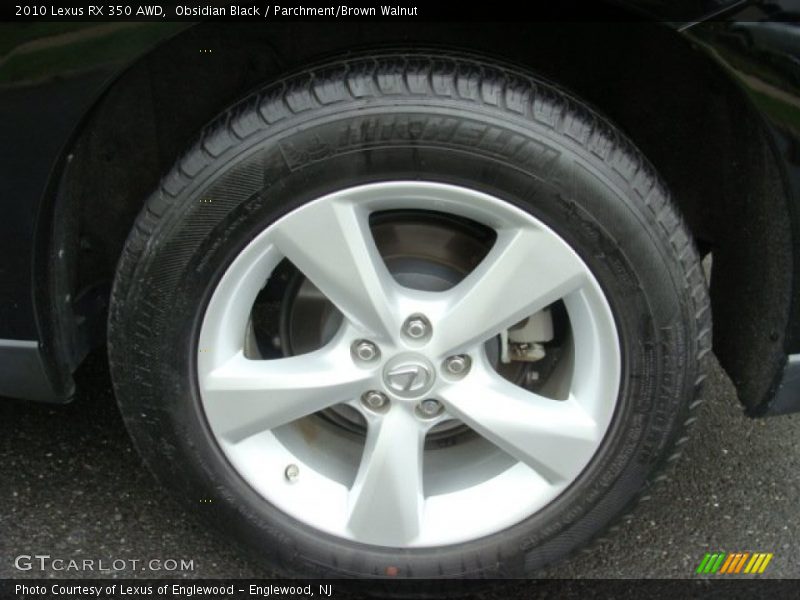 Obsidian Black / Parchment/Brown Walnut 2010 Lexus RX 350 AWD