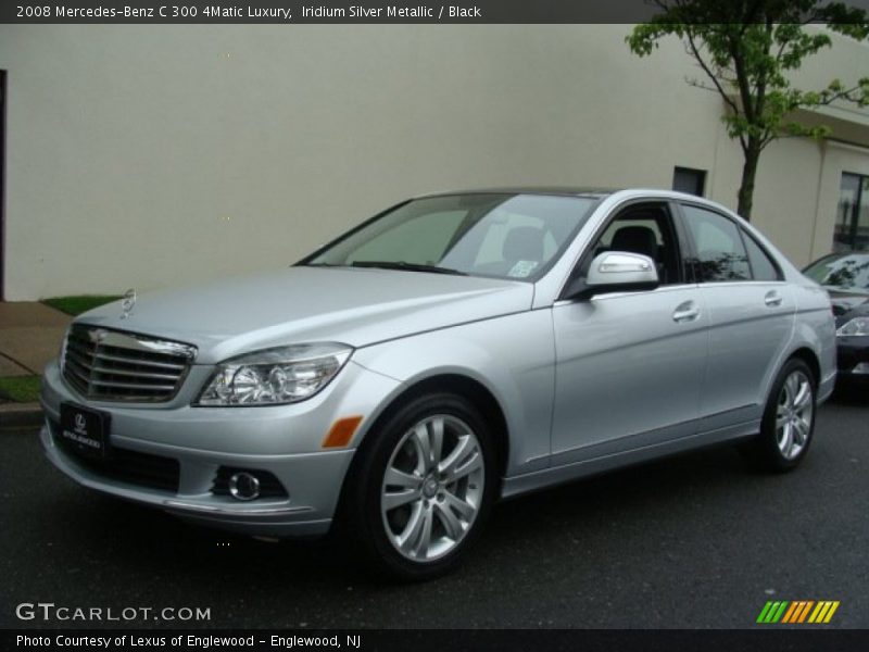 Iridium Silver Metallic / Black 2008 Mercedes-Benz C 300 4Matic Luxury