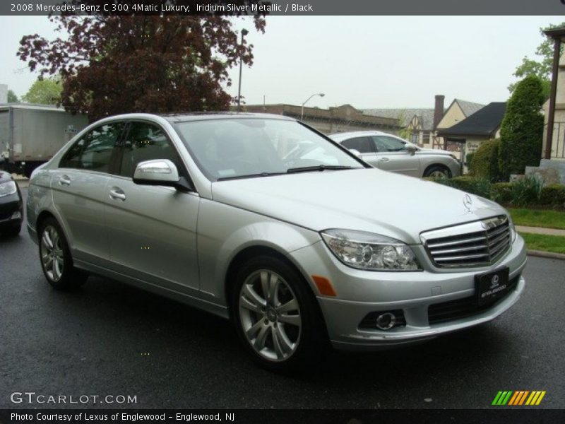 Iridium Silver Metallic / Black 2008 Mercedes-Benz C 300 4Matic Luxury