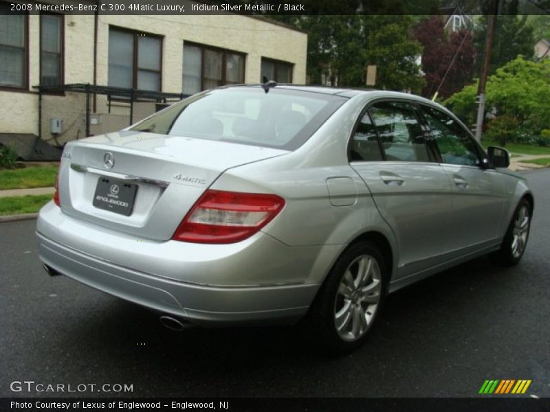 Iridium Silver Metallic / Black 2008 Mercedes-Benz C 300 4Matic Luxury
