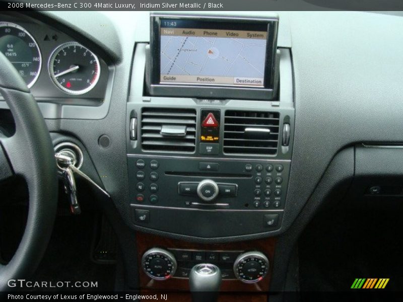 Iridium Silver Metallic / Black 2008 Mercedes-Benz C 300 4Matic Luxury