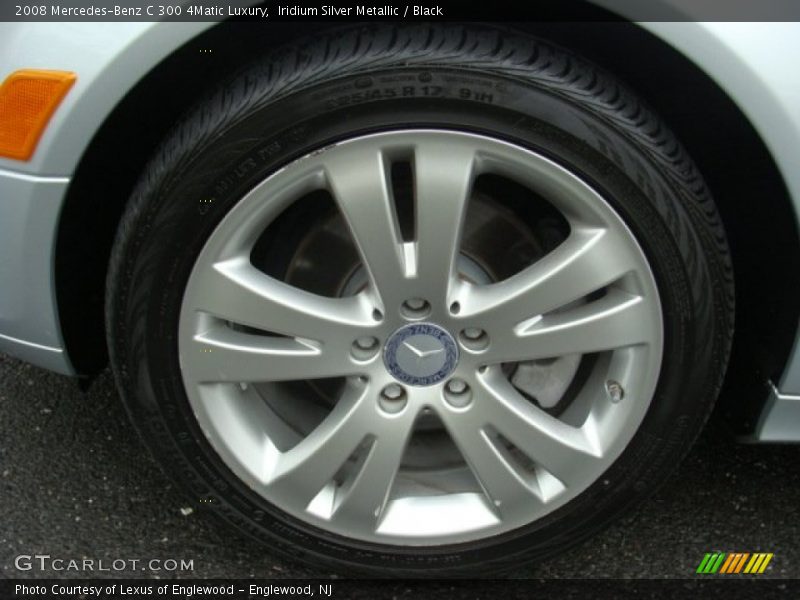 Iridium Silver Metallic / Black 2008 Mercedes-Benz C 300 4Matic Luxury