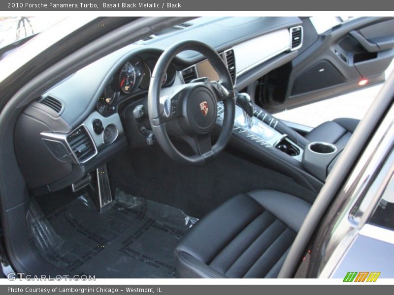 Basalt Black Metallic / Black 2010 Porsche Panamera Turbo