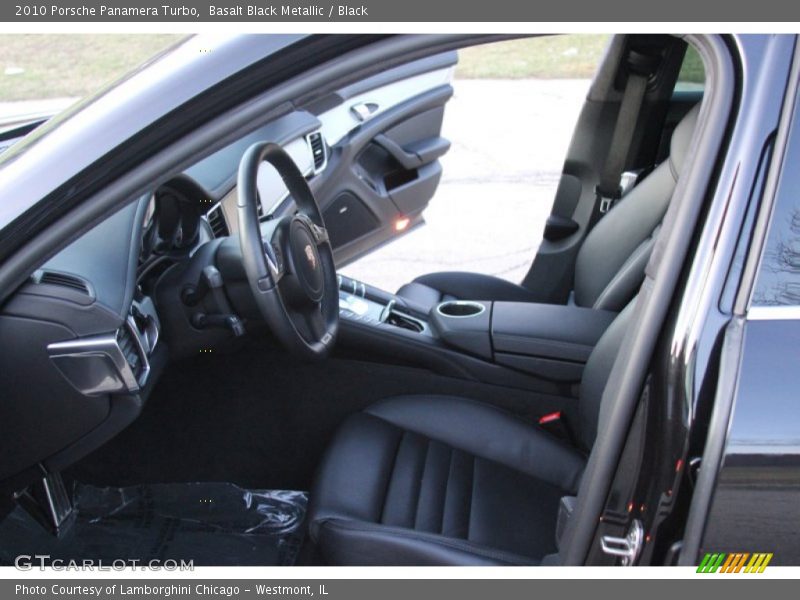 Basalt Black Metallic / Black 2010 Porsche Panamera Turbo