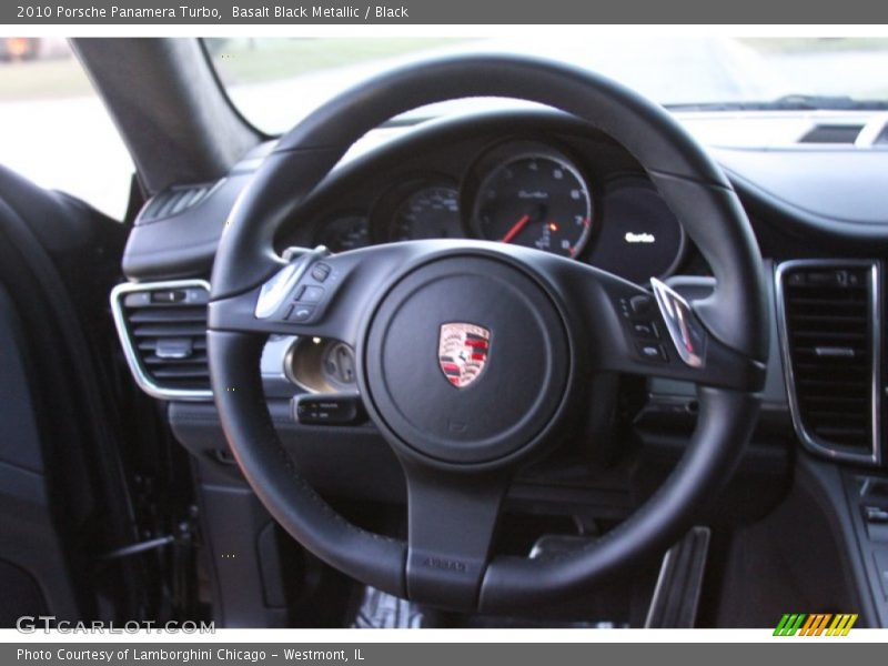 Basalt Black Metallic / Black 2010 Porsche Panamera Turbo