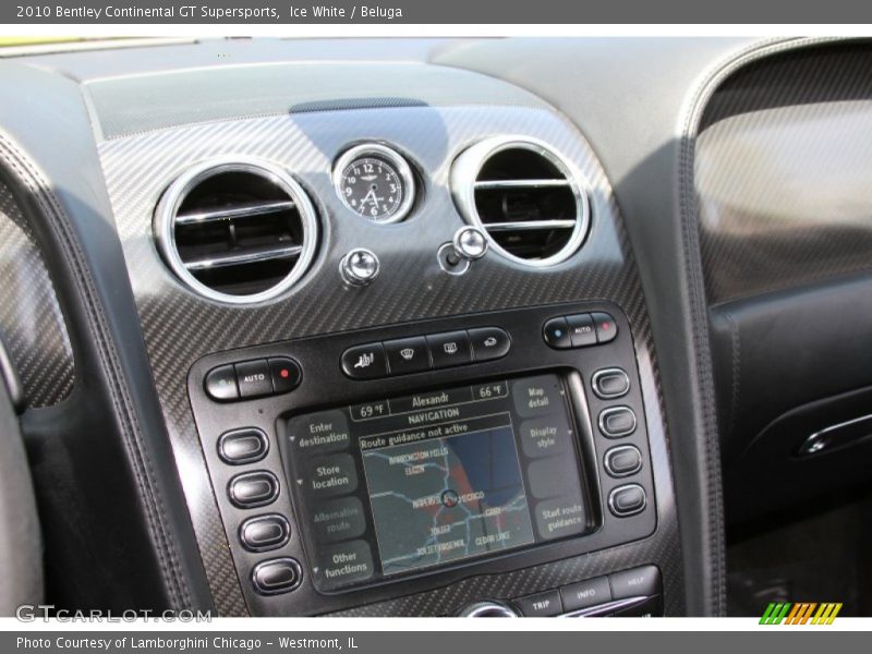 Controls of 2010 Continental GT Supersports