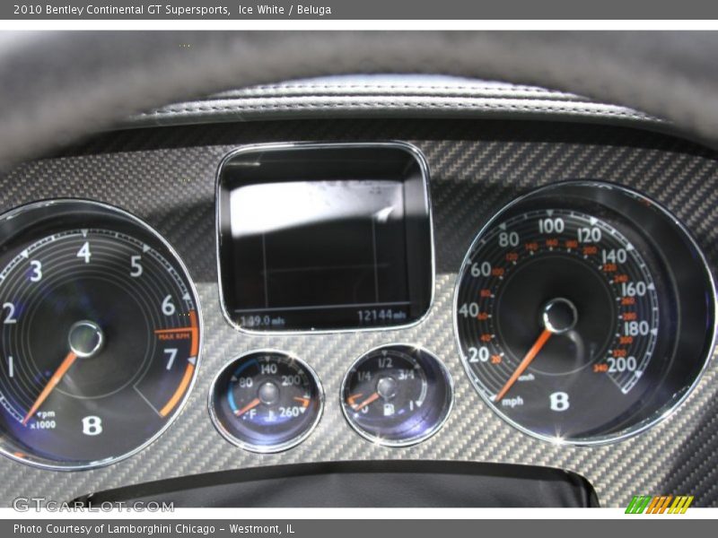  2010 Continental GT Supersports Supersports Gauges