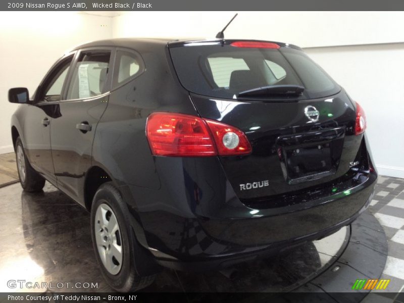Wicked Black / Black 2009 Nissan Rogue S AWD