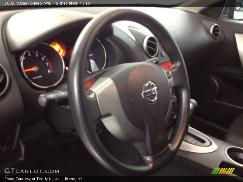 Wicked Black / Black 2009 Nissan Rogue S AWD