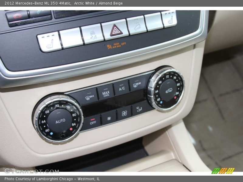 Arctic White / Almond Beige 2012 Mercedes-Benz ML 350 4Matic