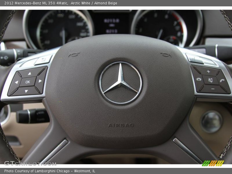 Arctic White / Almond Beige 2012 Mercedes-Benz ML 350 4Matic