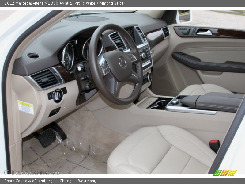 Arctic White / Almond Beige 2012 Mercedes-Benz ML 350 4Matic
