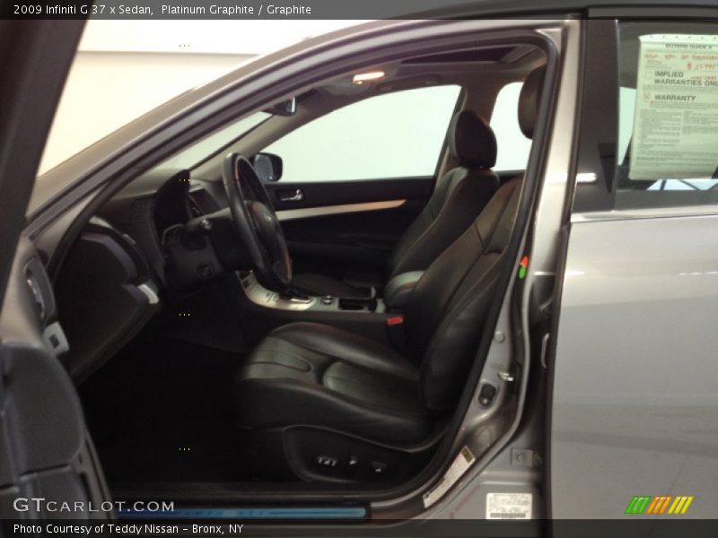 Platinum Graphite / Graphite 2009 Infiniti G 37 x Sedan