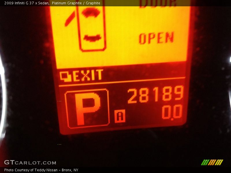 Platinum Graphite / Graphite 2009 Infiniti G 37 x Sedan
