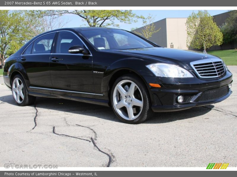 Black / Black 2007 Mercedes-Benz S 65 AMG Sedan