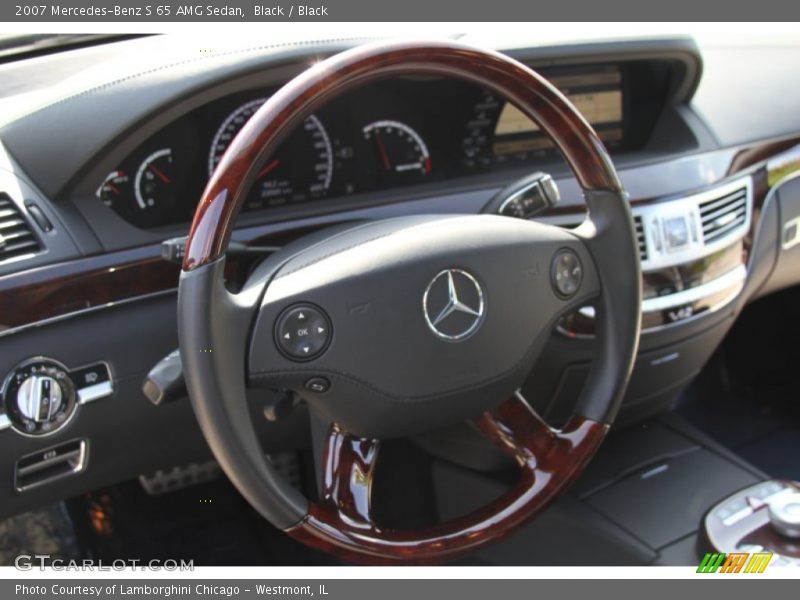 Black / Black 2007 Mercedes-Benz S 65 AMG Sedan