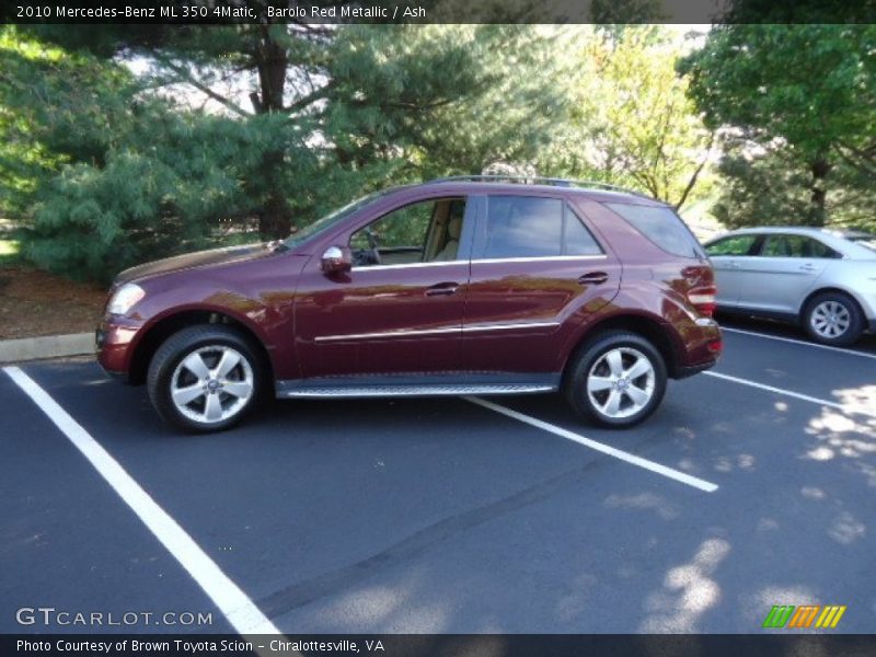 Barolo Red Metallic / Ash 2010 Mercedes-Benz ML 350 4Matic