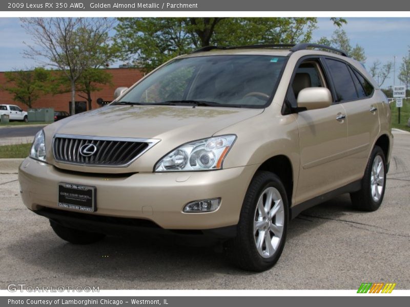 Golden Almond Metallic / Parchment 2009 Lexus RX 350 AWD