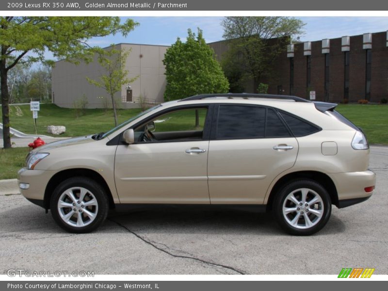 Golden Almond Metallic / Parchment 2009 Lexus RX 350 AWD