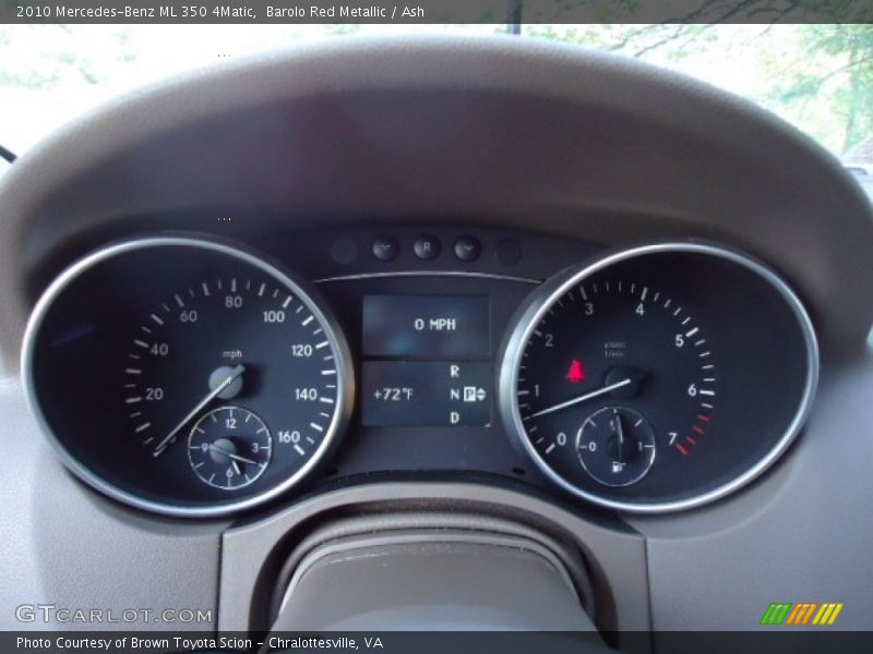 Barolo Red Metallic / Ash 2010 Mercedes-Benz ML 350 4Matic