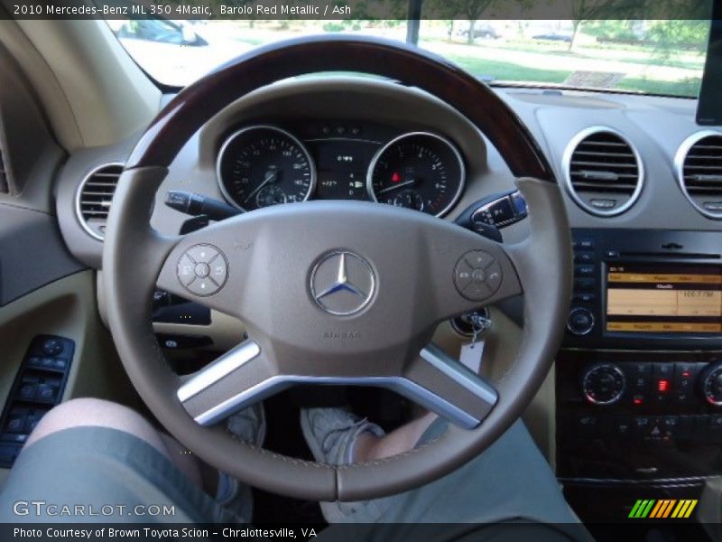Barolo Red Metallic / Ash 2010 Mercedes-Benz ML 350 4Matic