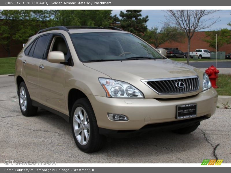 Golden Almond Metallic / Parchment 2009 Lexus RX 350 AWD