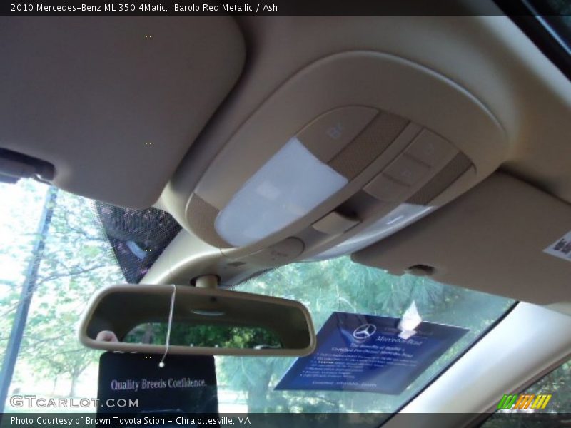 Barolo Red Metallic / Ash 2010 Mercedes-Benz ML 350 4Matic