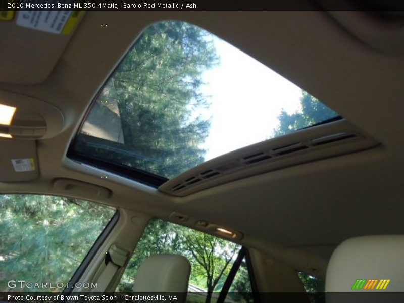 Barolo Red Metallic / Ash 2010 Mercedes-Benz ML 350 4Matic