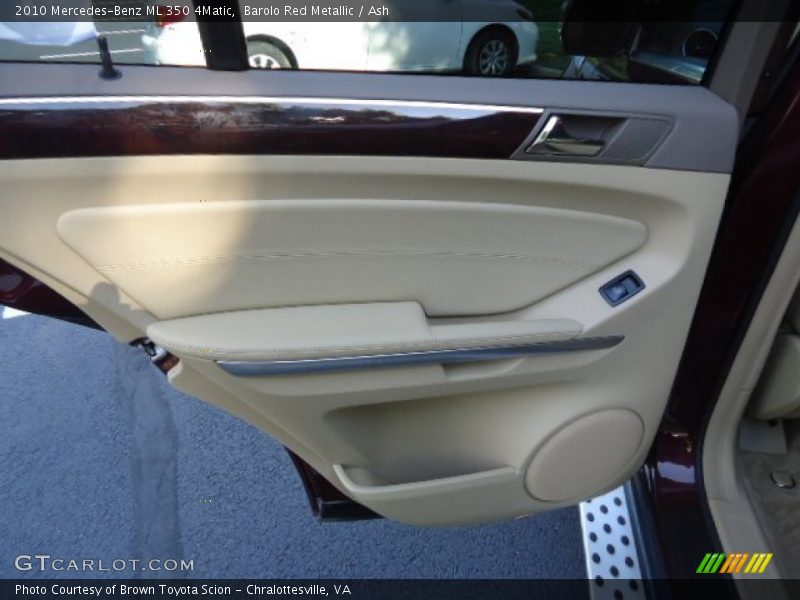 Barolo Red Metallic / Ash 2010 Mercedes-Benz ML 350 4Matic