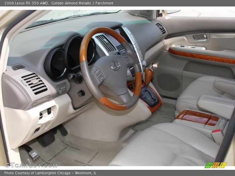 Golden Almond Metallic / Parchment 2009 Lexus RX 350 AWD