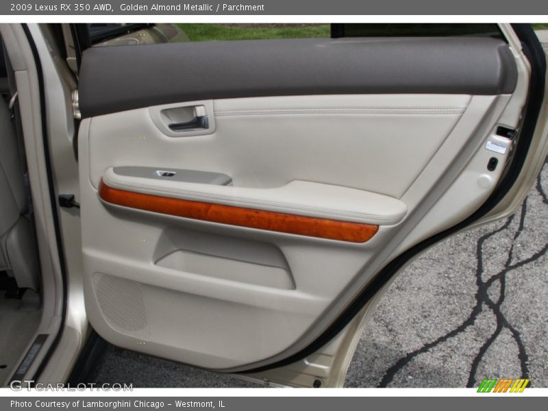Golden Almond Metallic / Parchment 2009 Lexus RX 350 AWD