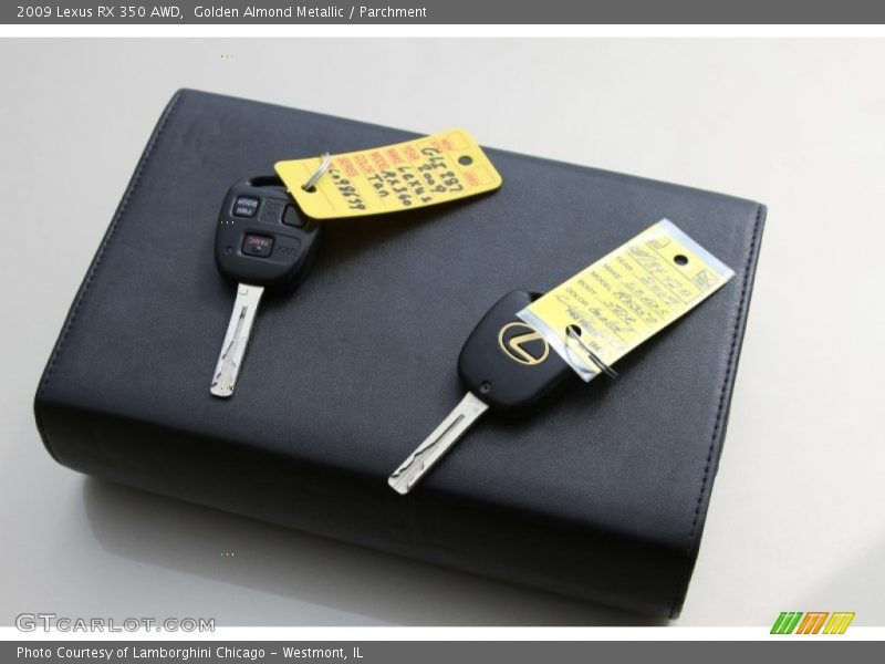 Golden Almond Metallic / Parchment 2009 Lexus RX 350 AWD