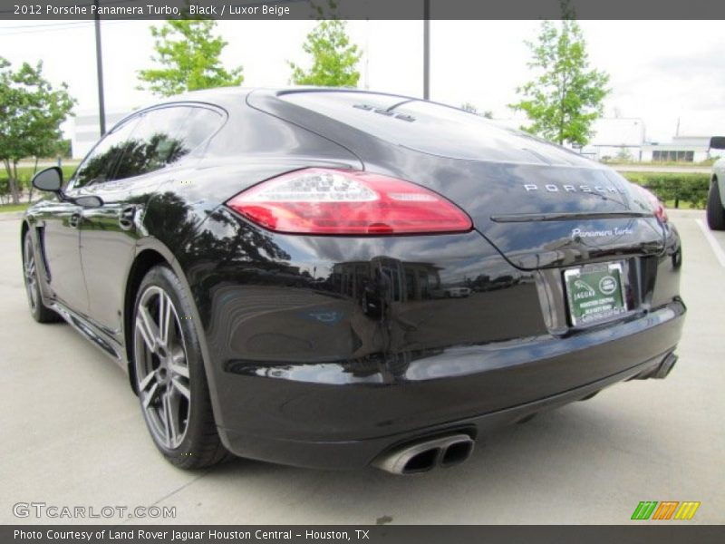 Black / Luxor Beige 2012 Porsche Panamera Turbo
