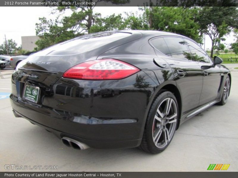 Black / Luxor Beige 2012 Porsche Panamera Turbo