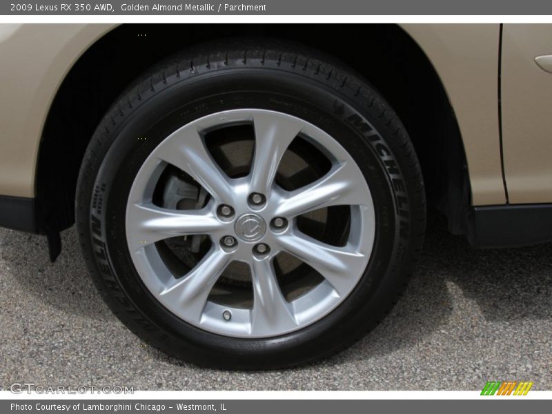 Golden Almond Metallic / Parchment 2009 Lexus RX 350 AWD