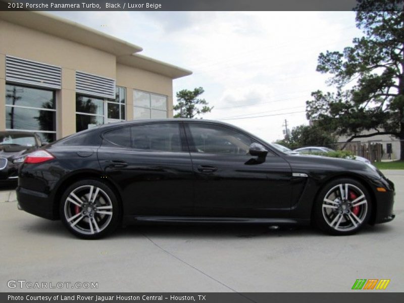 Black / Luxor Beige 2012 Porsche Panamera Turbo